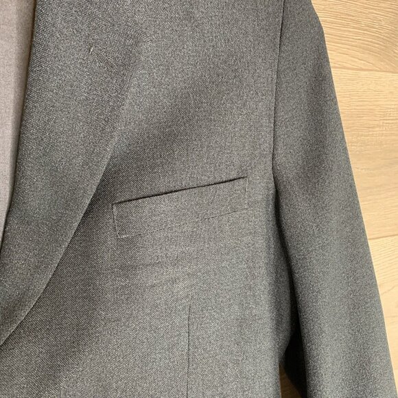 Habands Gold Coast Mens 44s Black Suit Jacket Sport Coat 2 Button Polyester - Picture 5 of 10